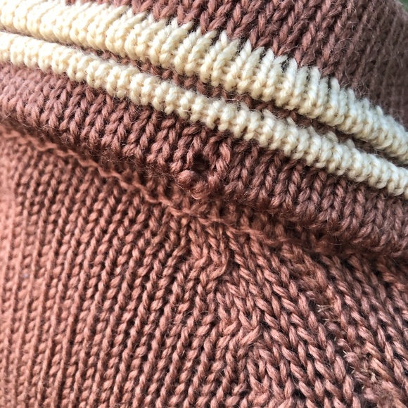 😍 Vintage Wool Cardigan Stripe | Grandmacore Dark Academia Twee | shell button - Picture 3 of 5